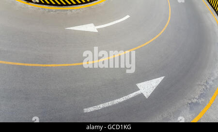 Road marking, arrow signs Stock Photo