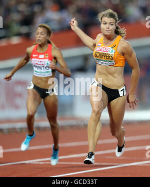 Netherland's Dafne Schippers wins the Women's 200m heat one during
