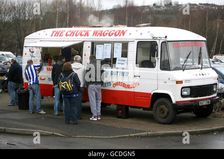 Soccer - Coca-Cola Football League Championship - Sheffield Wednesday v Leicester City - Hillsborough. A refreshment van outside Hillsborough, home of Sheffield Wednesday Stock Photo