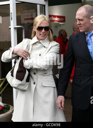 Zara Tindall arriving at the Cheltenham Festival 2025 on St Patricks ...