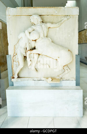Interior view of the Acropolis Museum in Athens, Parthenon Gallery ...