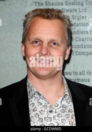 Johnny Herbert arrives at the inaugural Motorsport Hall Of Fame held at the Roundhouse in Camden, London. Stock Photo