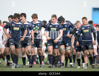 Rugby Union - Under 18's Six Nations - Scotland Under 18's v England 18's - Llandovery RFC Stock Photo