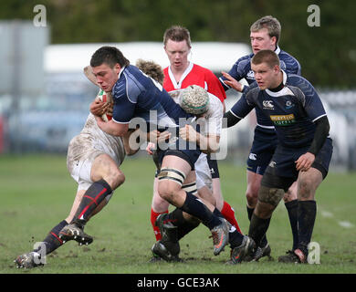 Rugby Union - Under 18's Six Nations - Scotland Under 18's v England 18's - Llandovery RFC Stock Photo