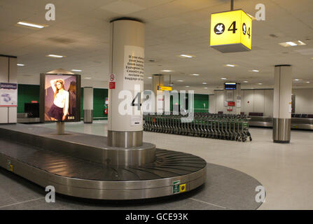 Volcanic ash causes travel disruption Stock Photo