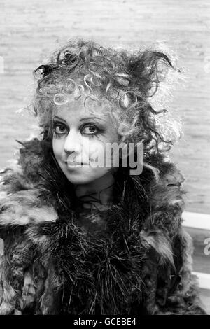 Actress Elaine Paige, who opens in the first preview of Cats, a new musical by Andrew Lloyd-Webber, based on TS Eliot's Old Possum's Book of Practical Cats. Stock Photo