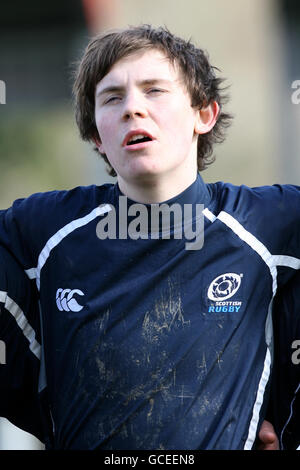 Rugby Union - Under 18's Six Nations - Scotland Under 18's v England 18's - Llandovery RFC Stock Photo