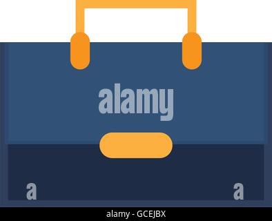 bag suitcase business line icon Stock Vector