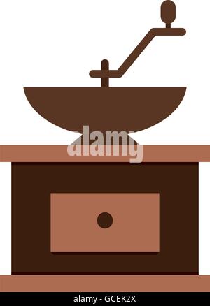 Grind machine coffee icon Stock Vector