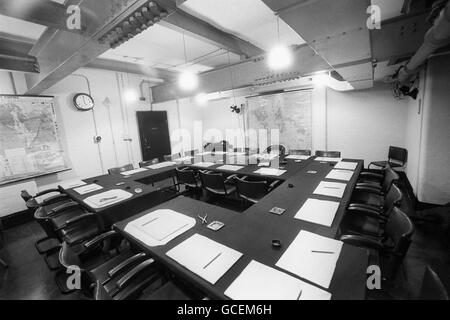World War Two - The War Cabinet Room - Whitehall Stock Photo