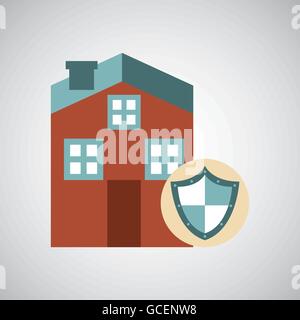 ensure protection insurance risk Stock Vector