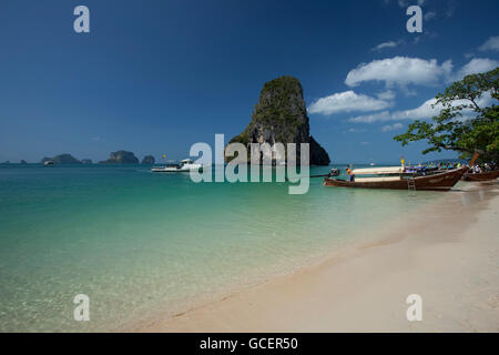 Railay Beach, Ao Nang, Krabi, Thailand, Asia Stock Photo