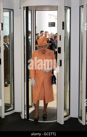 Queen opens new military building Stock Photo