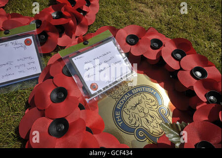 Rorke's drift soldier's grave re-dedication Stock Photo