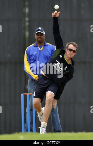 Cricket - England Practice Session - Day Two - 3Ws Oval - University of the West Indies - Barbados Stock Photo