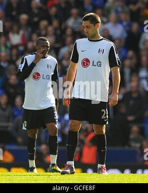 FILE - This Oct. 2, 2010, file photo shows Fulham's Clint Dempsey  celebrating his goal against West Ham United during their English Premier  League soccer match in London, England. Whether it's moving