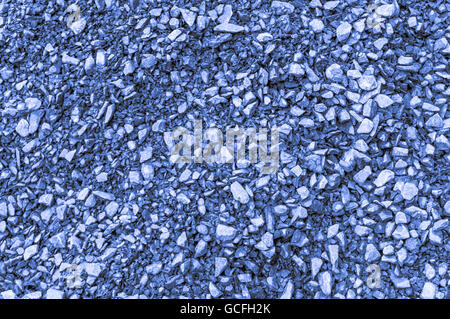 Rough brick ground shot mainly blue light grayish bluish indigo background Stock Photo