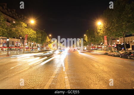 The Avenue des Champs-Elysées is probably the most famous avenue in the world. Stock Photo