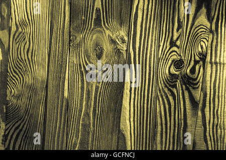Perfect yellow grayish yellowish irregular old dark bright wood timber surface texture background Stock Photo