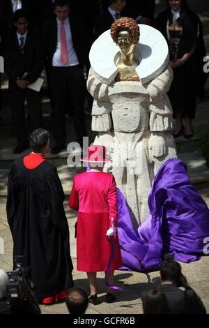 Royal couple visit Westminster Abbey Stock Photo