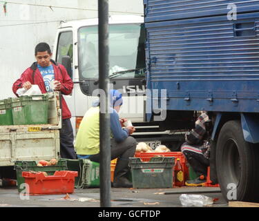 Market scenes at the flea market in Avondale, Auckland, New Zealand Stock Photo