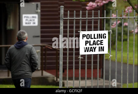 2010 General Election Polling Day Stock Photo