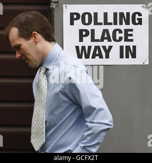 2010 General Election Polling Day Stock Photo
