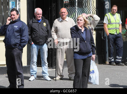 Man shot dead on the Shankill Road Stock Photo