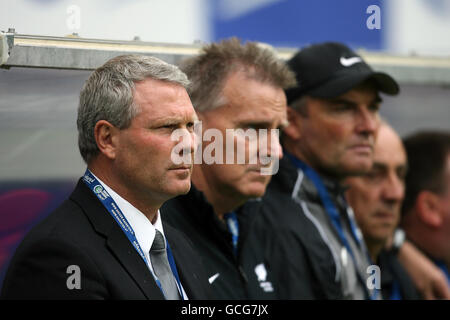 Soccer - International Friendly - New Zealand v Serbia - Wortherseestadion. New Zealand coach Ricki Herbert Stock Photo