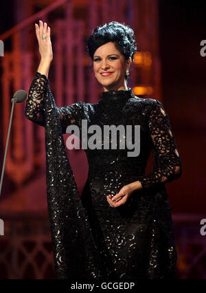 Angela Gheorghiu performs during the Classical Brit Awards at the Royal Albert Hall in west London. Stock Photo