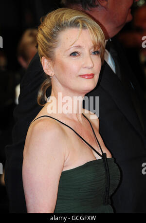 Lesley Manville arrives for members the premiere of the Mike Leigh film 'Another Year' at the 63rd Cannes Film Festival, France. Stock Photo