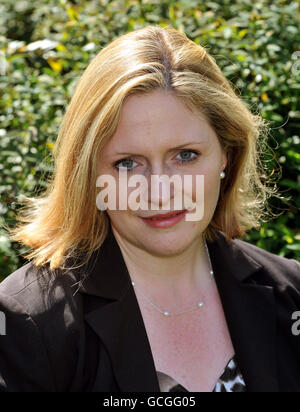 Mary Macleod the new MP for Brentford & Isleworth, outside the Houses of Parliament. Stock Photo