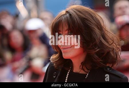 Claudia Winkleman arriving for the 2010 National Movie Awards at the Royal Festival Hall, London. Stock Photo