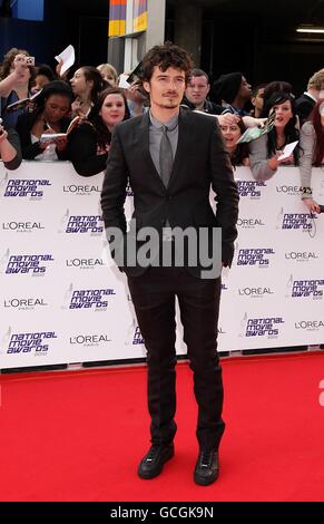 Orlando Bloom arriving for the 2010 National Movie Awards at the Royal Festival Hall, London. Stock Photo