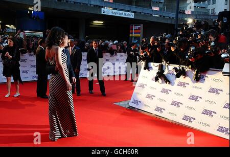 National Movie Awards 2010 - Arrivals - London. Katie Holmes and Tom Cruise arriving for the 2010 National Movie Awards at the Royal Festival Hall, London. Stock Photo