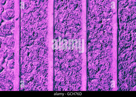 Perfect pink blue purplish turquoise bluish violet high resolution natural urban brick wall background with vertical stripes Stock Photo