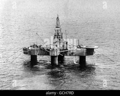 The Transworld Oil Platform TW61, off the coast of Norway. Stock Photo