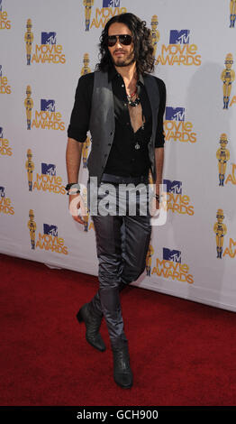 Russell Brand arrives for The 2010 MTV Movie Awards, Universal Studios, Los Angeles. PRESS ASSOCIATION Photo. Picture date: Sunday June 6, 2010. Photo credit should read: PA Wire Stock Photo