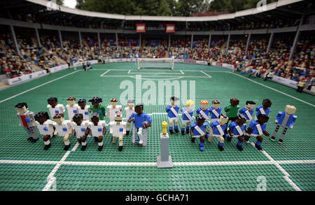 Soccer - 2010 FIFA World Cup South Africa - Supporters in England - Legoland Stock Photo