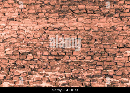 Berlin underground wall old with bricks and orange grayish orangish colors Stock Photo