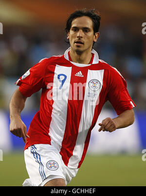 Paraguay's Roque Santa Cruz during the 2010 FIFA World Cup South Africa 1/8  of final Soccer match, Paraguay vs Japan at Loftus Versfeld football  stadium in Pretoria, South Africa on June 29