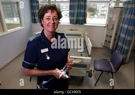 Matron Helen Jives on an intensive care ward at the new Queen Elizabeth Hospital, Birmingham. Stock Photo