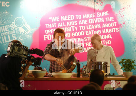 Jamie Oliver cooking skills qualification Stock Photo