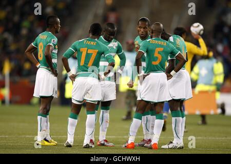 Soccer - 2010 FIFA World Cup South Africa - Group G - Brazil v Ivory Coast - Soccer City Stadium Stock Photo