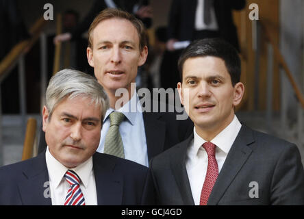 Miliband backs more powers for Holyrood Stock Photo