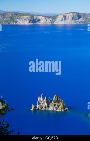 Phantom Ship, Crater Lake National Park, Oregon Stock Photo