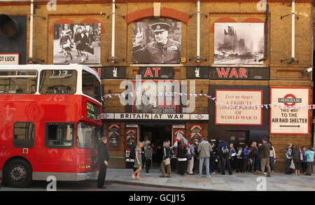 General view of Winston Churchill's Britain at War Experience, Tooley Street, central London. Stock Photo