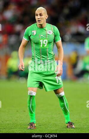 Soccer - 2010 FIFA World Cup South Africa - Group C - England v Algeria - Green Point Stadium. Hassan Yebda, Algeria Stock Photo