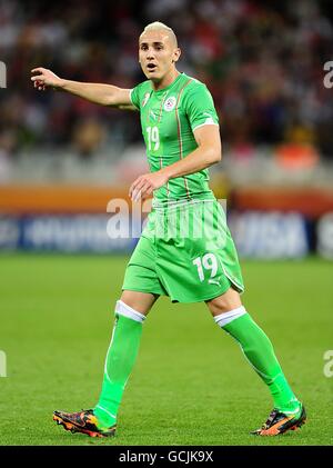 Soccer - 2010 FIFA World Cup South Africa - Group C - England v Algeria - Green Point Stadium. Hassan Yebda, Algeria Stock Photo