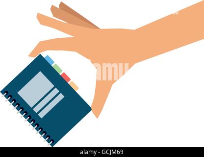 closed wired notebook icon Stock Vector